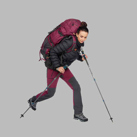 Γυναικείο μπουφάν ορειβασίας TREK 900 - Μαύρο