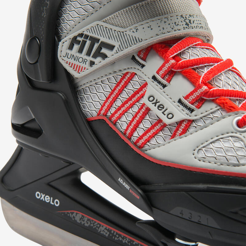 Patine FIT500 Gri/Roşu Copii