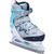 PATIN A GLACE FIT100 JR GRIS/TURQUOISE FILLE