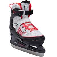 PATIN A GLACE FIT500 JR GRIS/ROUGE GARCON