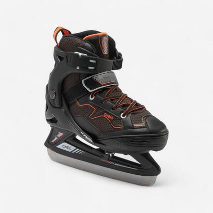 PATINES SOBRE HIELO FIT100 JR GRIS/TURQUESA