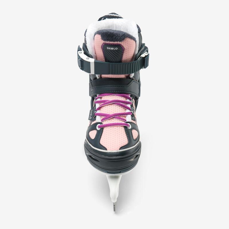 PATINES SOBRE HIELO FIT500 JR AZUL/ROSA