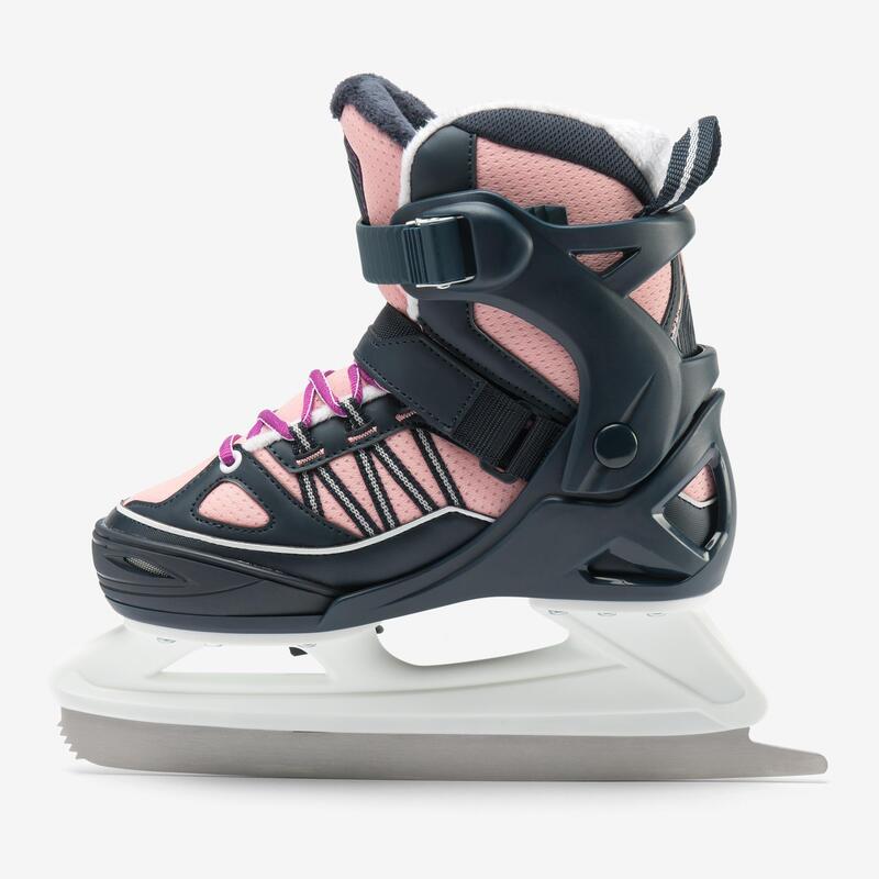 PATINES SOBRE HIELO FIT500 JR AZUL/ROSA