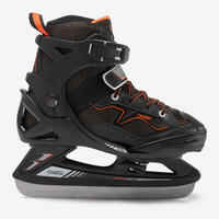 Kids' Ice Skates Fit 100 - Black/Orange