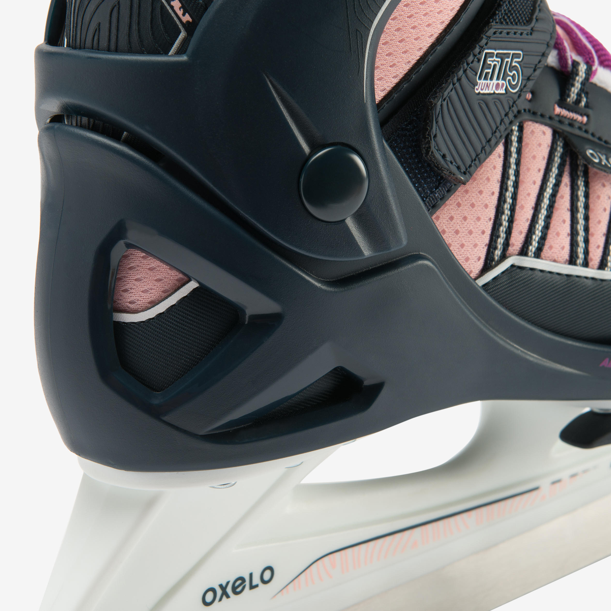 Kids' Ice Skates - FIT 500 Blue/Pink - OXELO