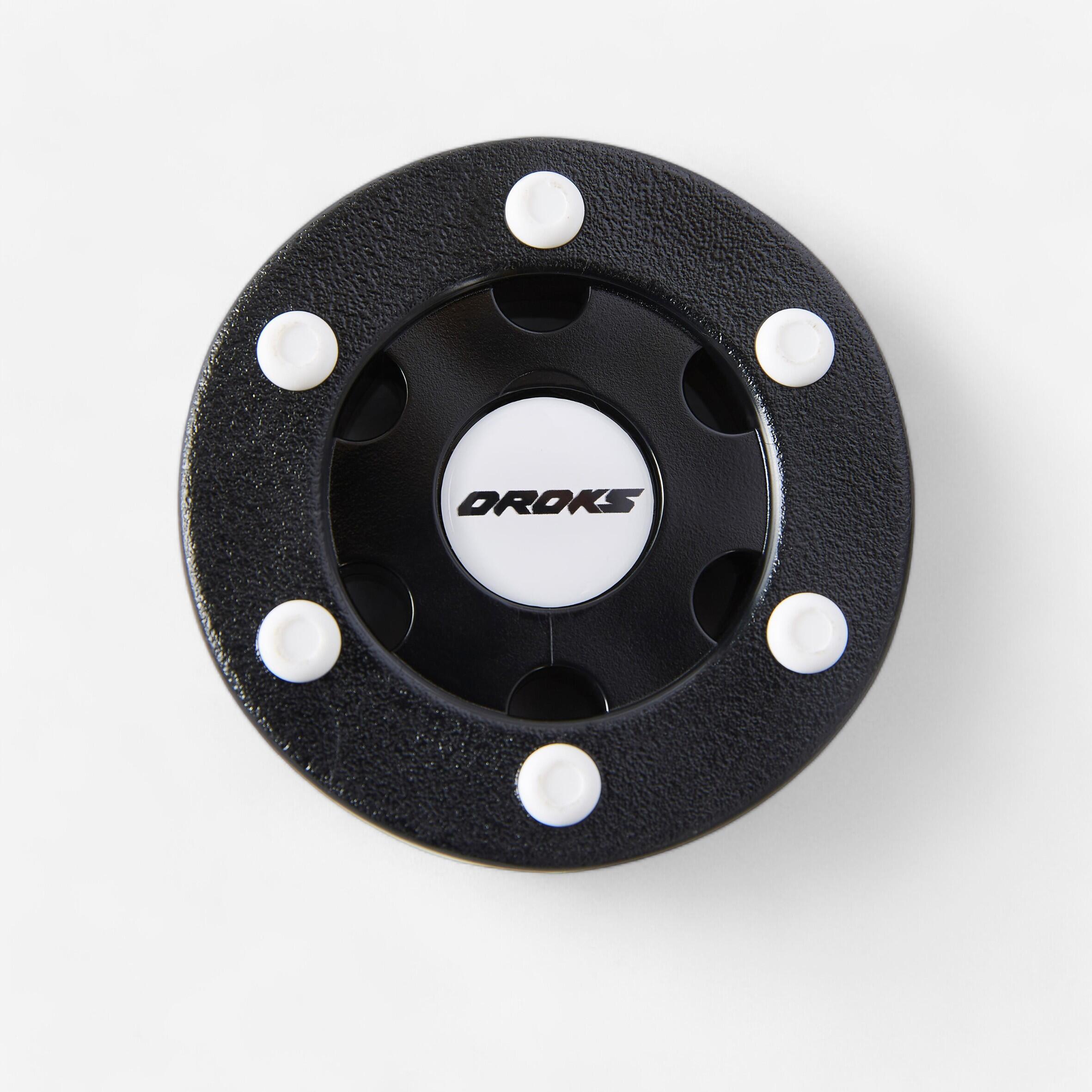 Durable Green Roller Hockey Puck For Training With Shockproof Core Material High Density Smooth Surfaces