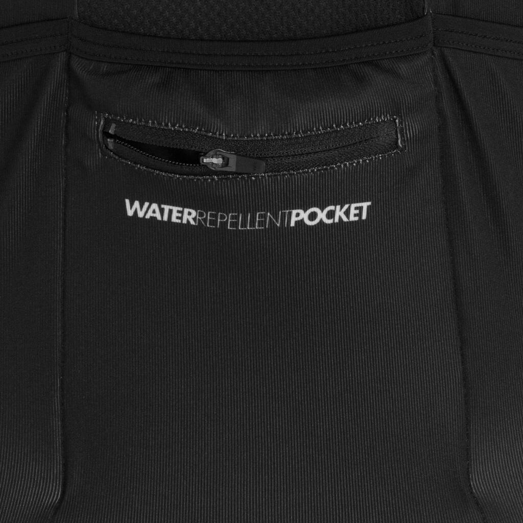 Kurzarm-Fahrradtrikot 700 Herren schwarz/weiß