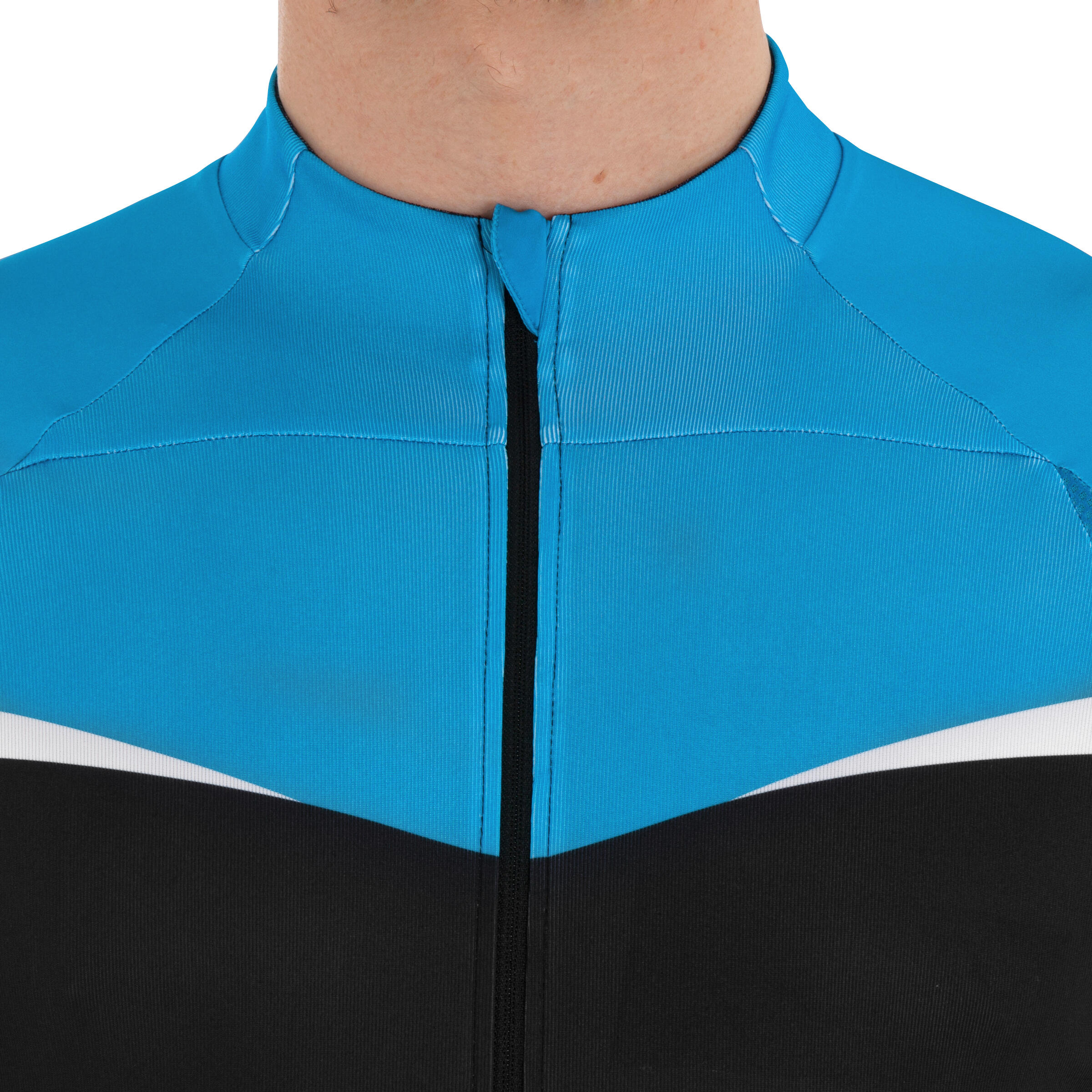 520 Short-Sleeved Cycling Jersey - Black/Blue 6/13