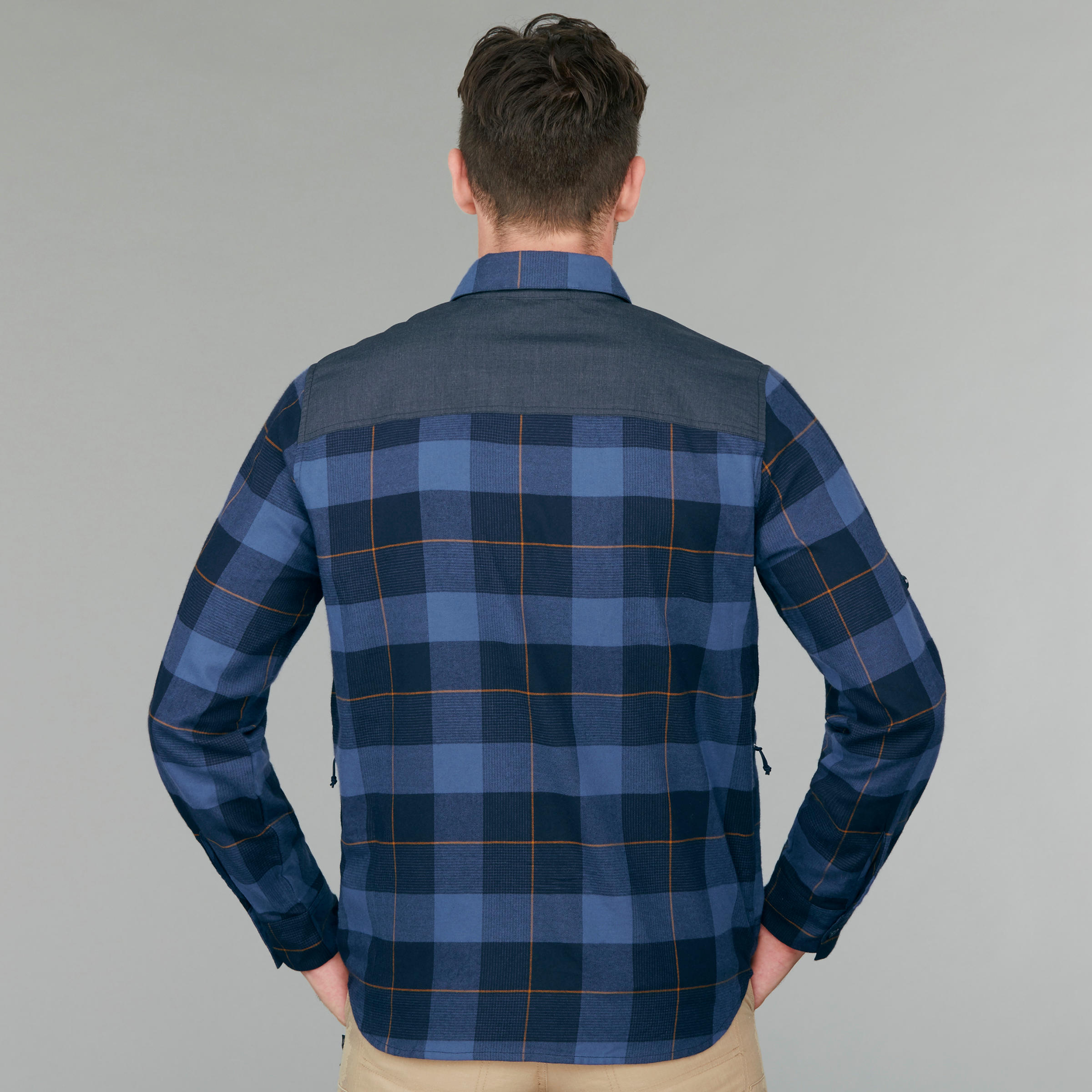 

Men's Backpacking Shirt Travel100 - Blue -  By FORCLAZ | Decathlon