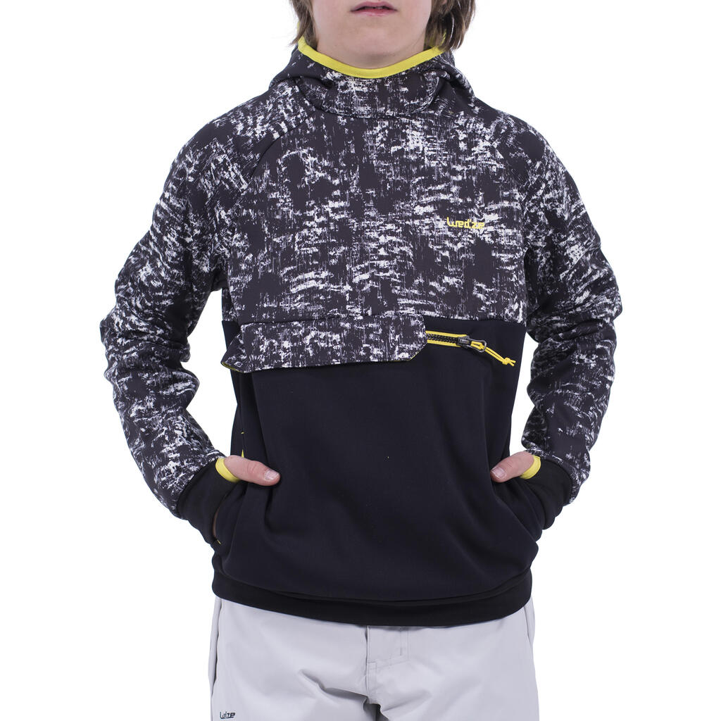 Boy's SNB HDY Snowboard and Ski Sweatshirt - Graphite Black