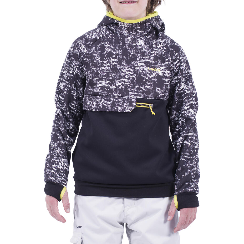 Boy's SNB HDY Snowboard and Ski Sweatshirt - Graphite Black