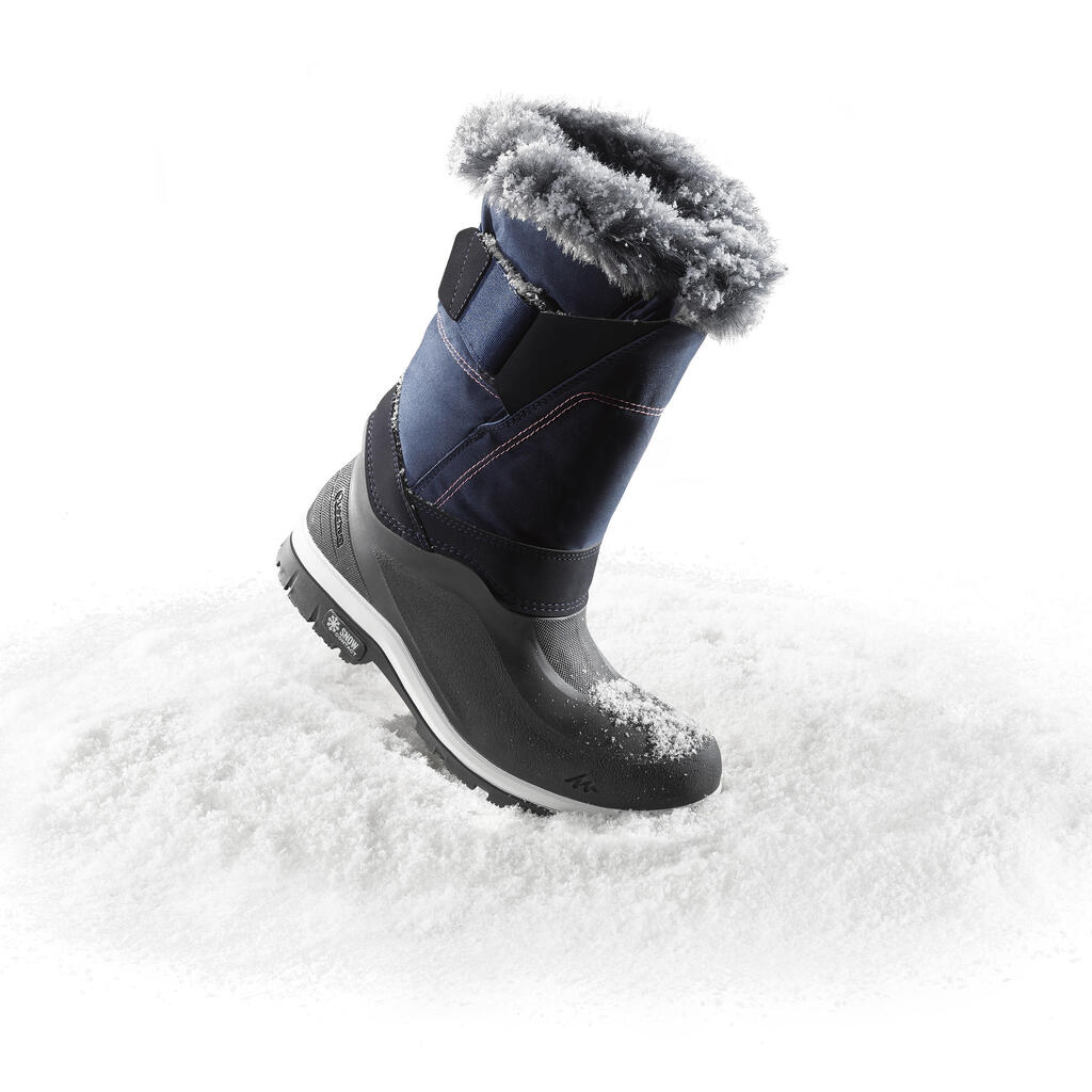 Women's Warm Waterproof High Snow Boots SH500 X-Warm