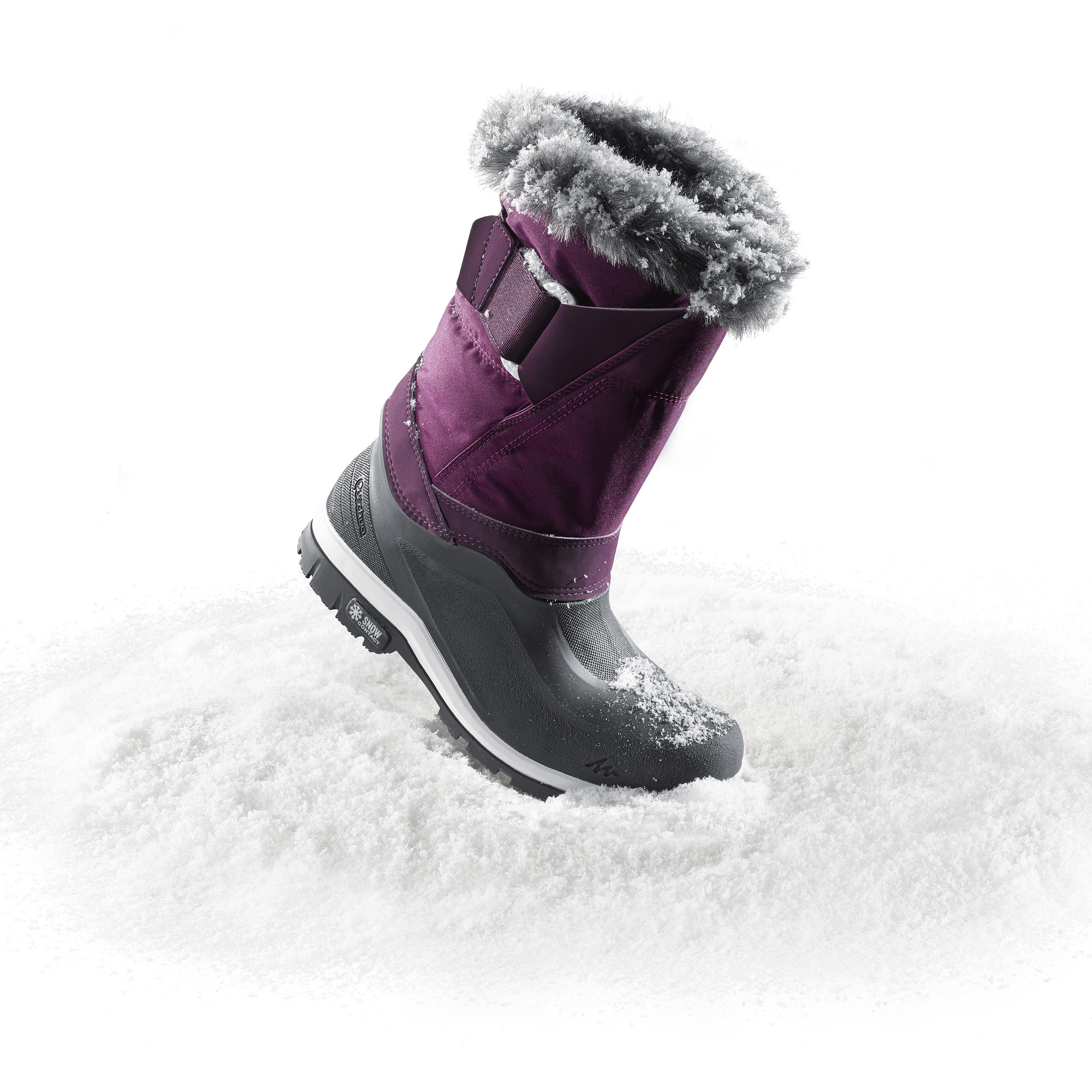 Botas de nieve y apreski impermeables Mujer Quechua SH500 X Warm