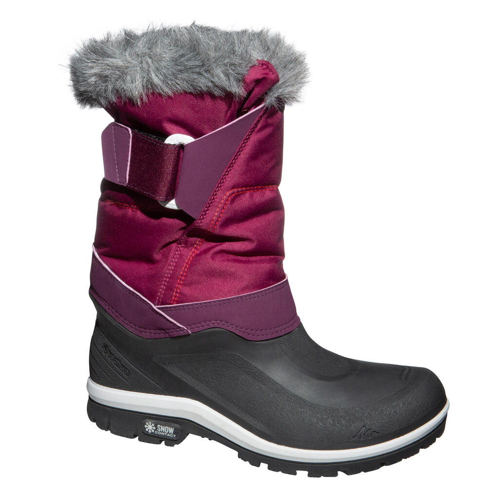 Women's Warm Waterproof High Snow Boots SH500 X-Warm