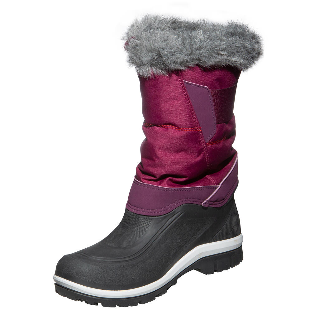 Women's Warm Waterproof High Snow Boots SH500 X-Warm