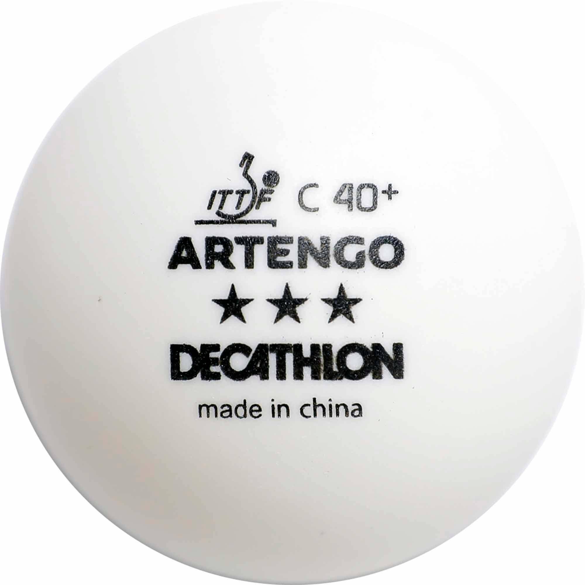 Table Tennis Balls ITTF x4 TTB900 White -  5
