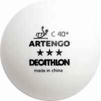 Table Tennis Balls TTB 900C 40+ 3* x 4 - White