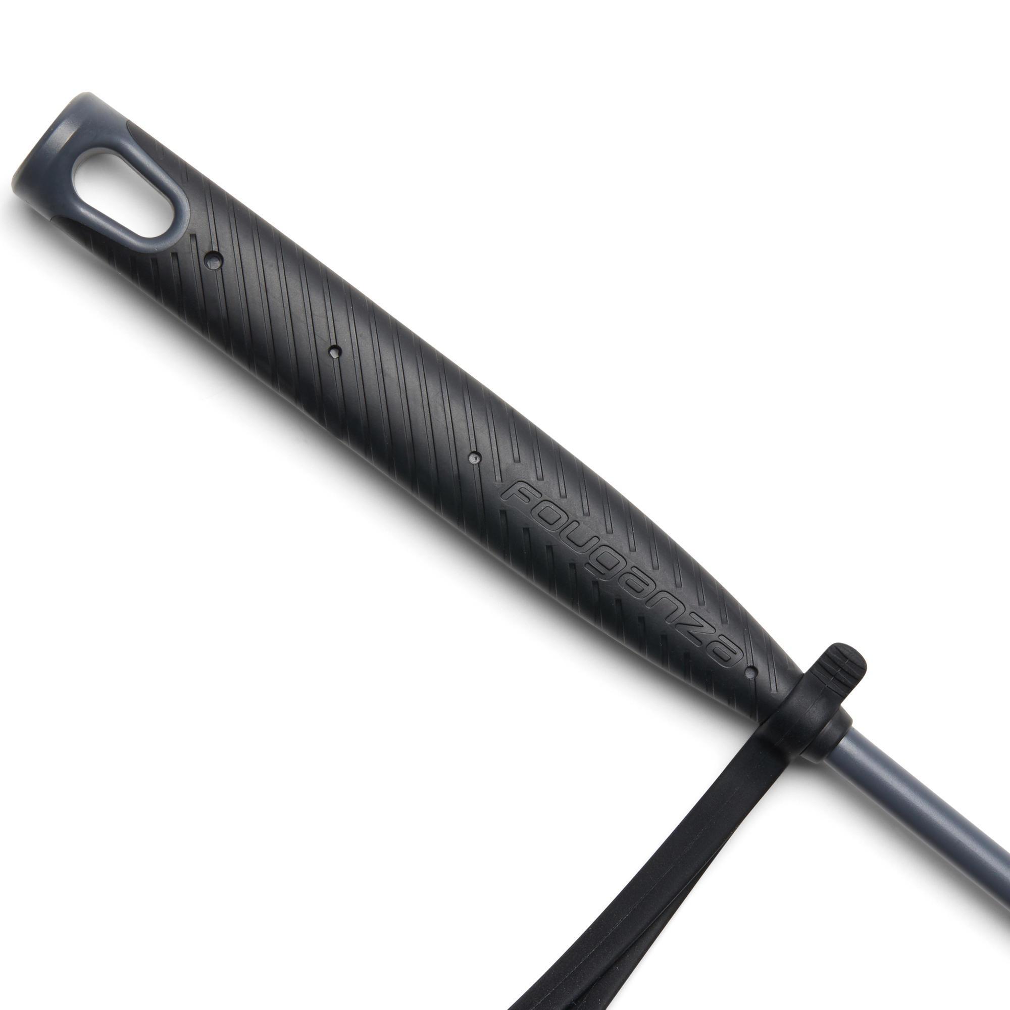 140 UNI black and grey riding crop - 58 cm