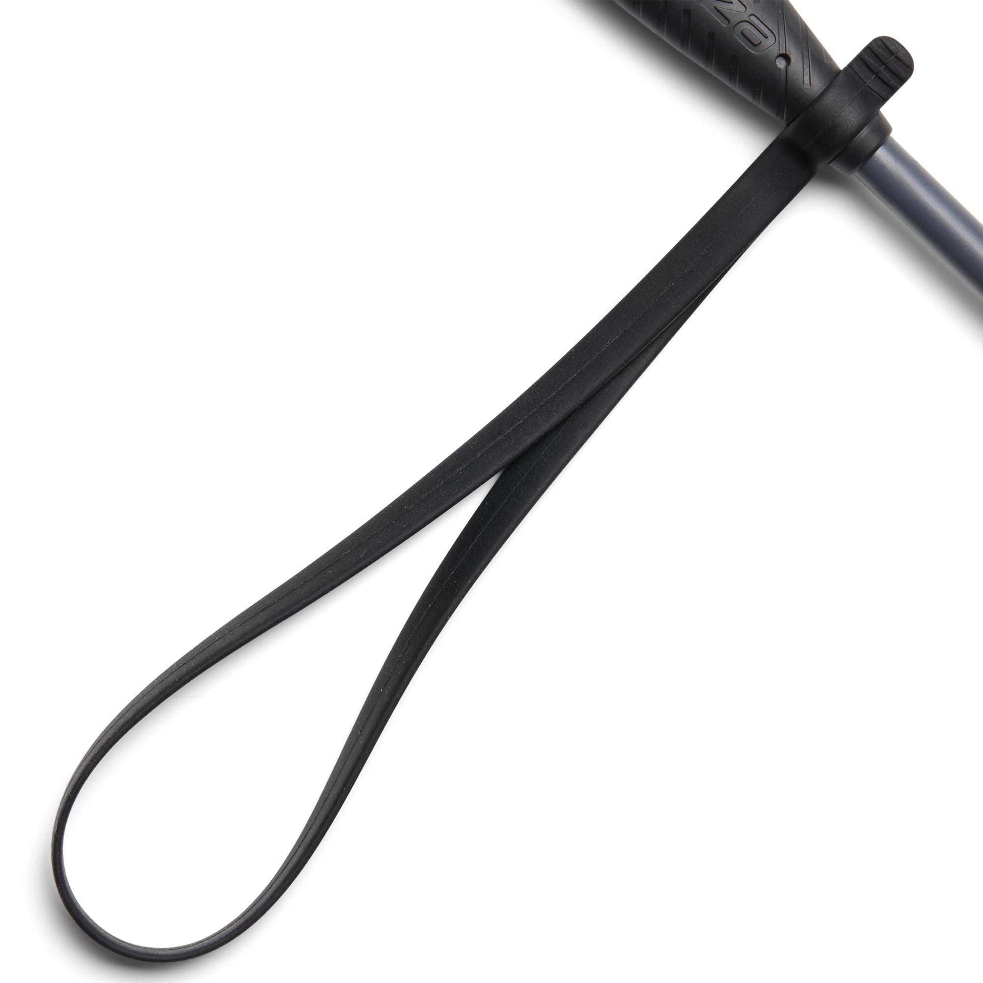 140 UNI black and grey riding crop - 58 cm