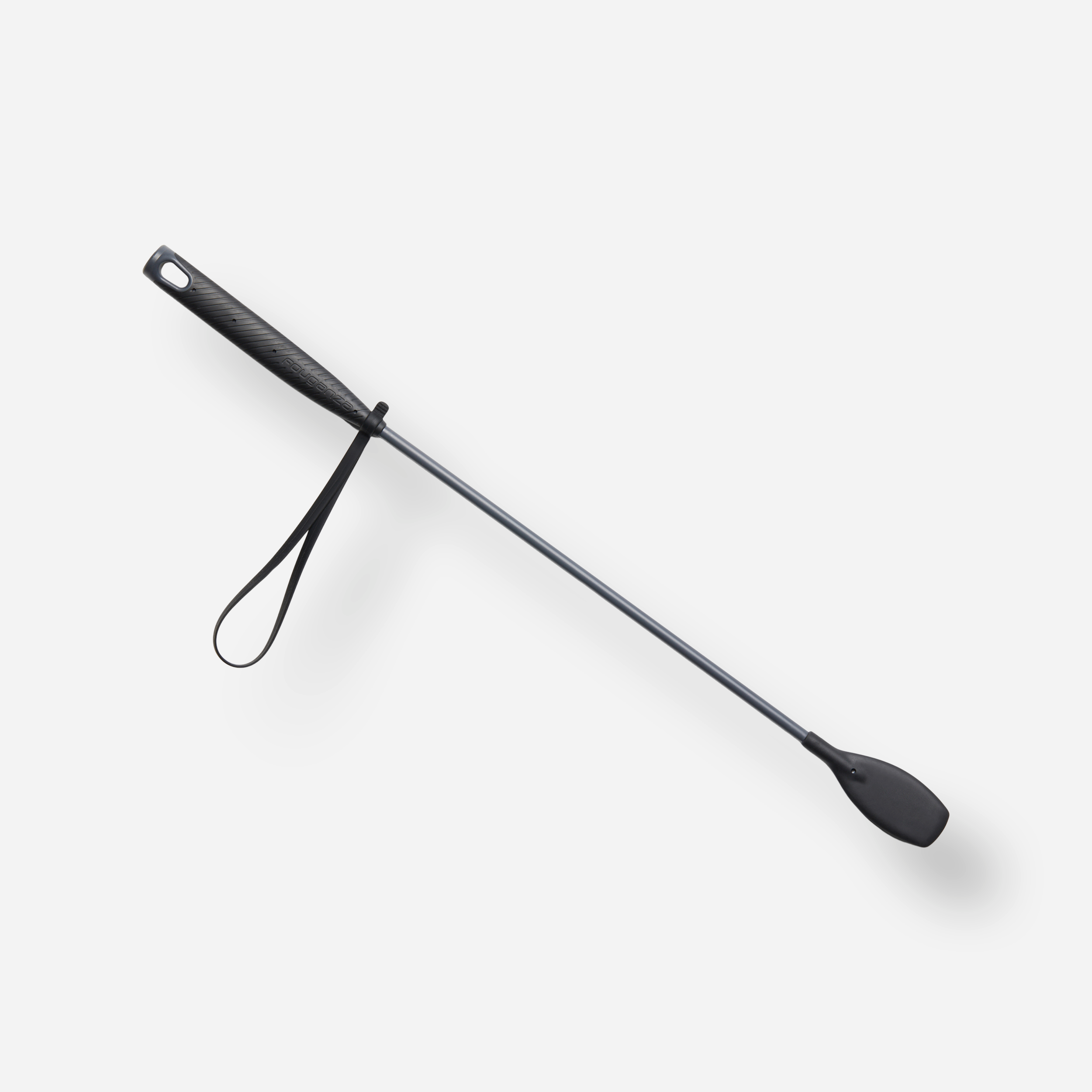 Cravache équitation 140 uni noir et gris - 58 cm - Fouganza