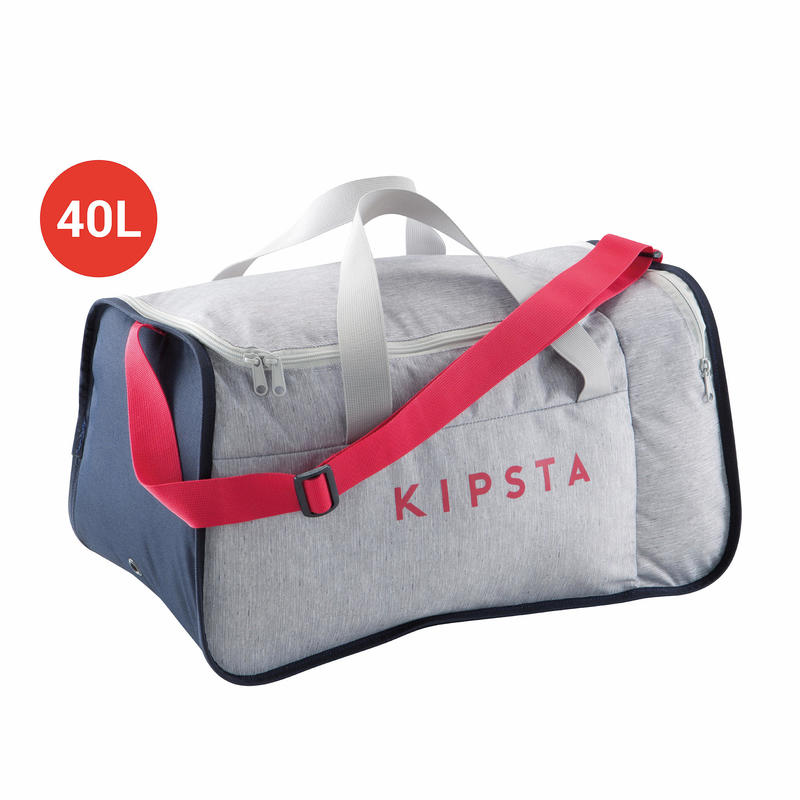 Football Duffle Bag Kipocket 40 Litres Grey Pink