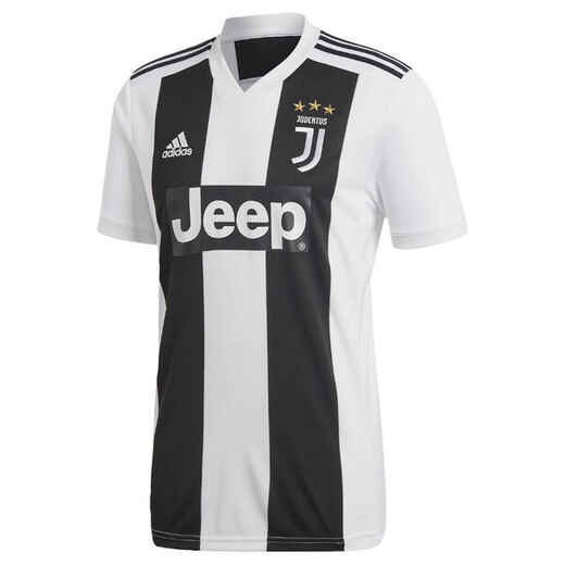 
      Juventus F.C. Adult Replica Home Football Shirt - White/Black
  