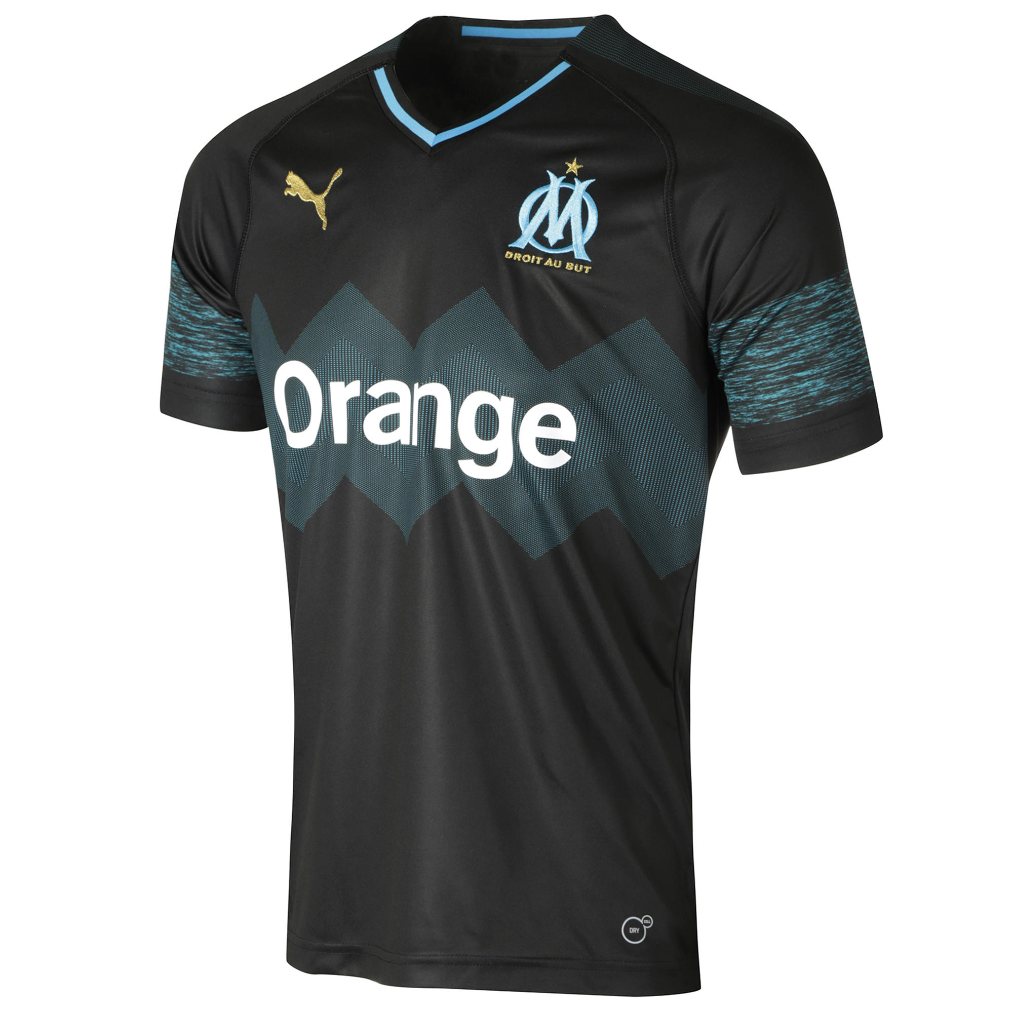 Puma Voetbalshirt Olympique Marseille Uitshirt 1819 Voor Kinderen Zwart puma kopen in de aanbieding