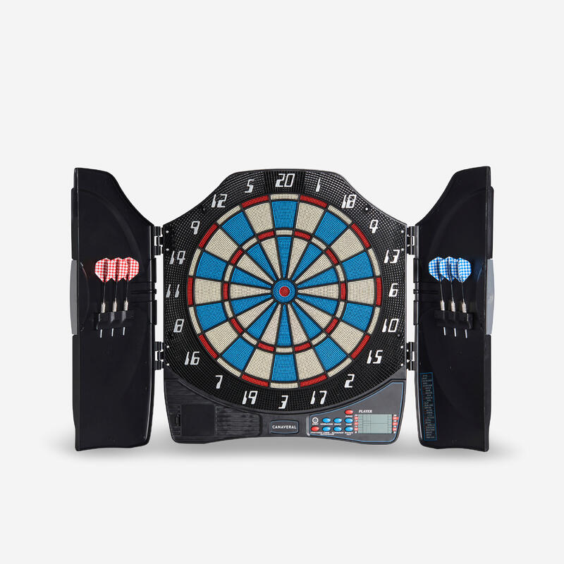 SPORTNOW diana electrónica plegable con 31 juegos para 8 jugadores juego de dardo  electrónico con 6