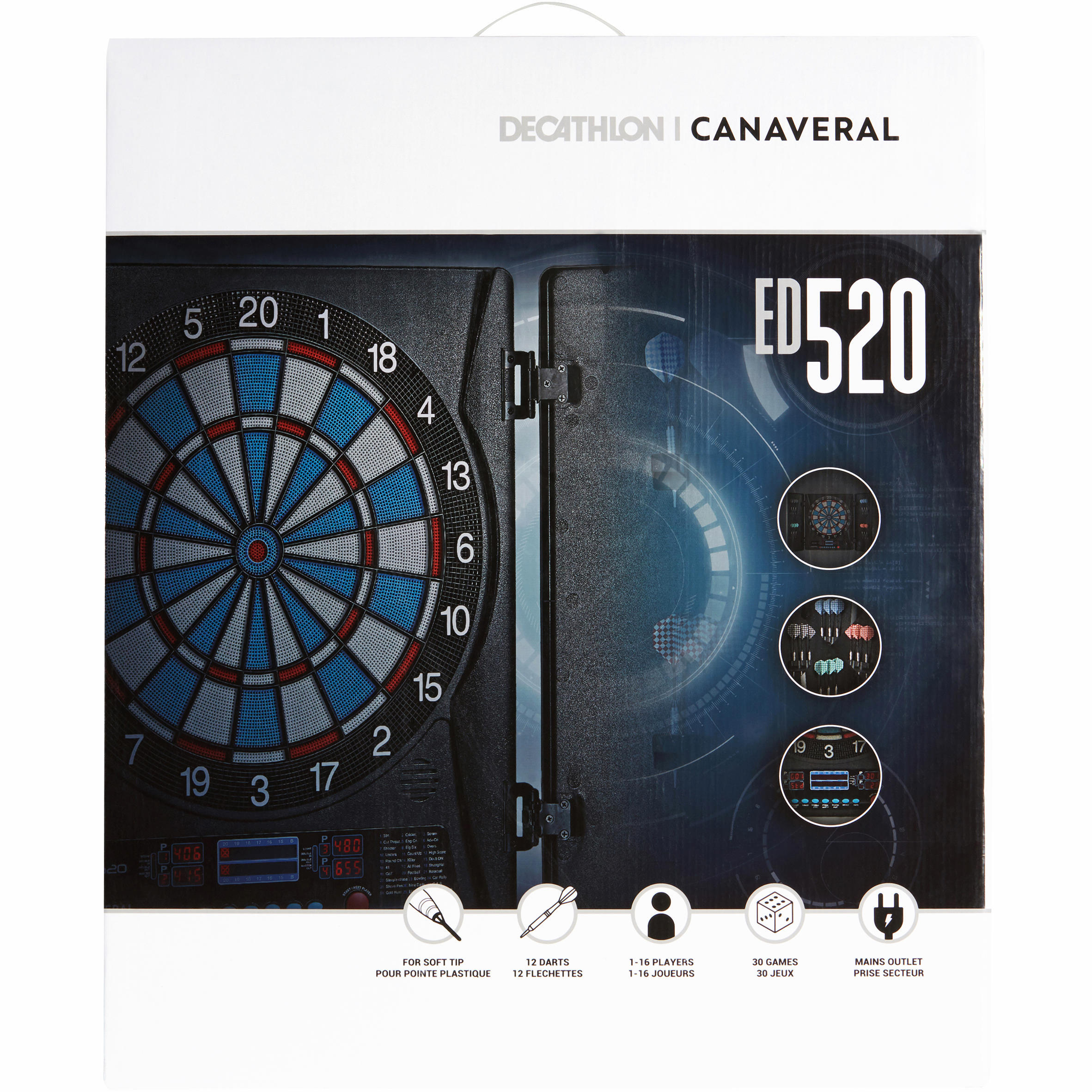 ED520 Electronic Dartboard 3/17