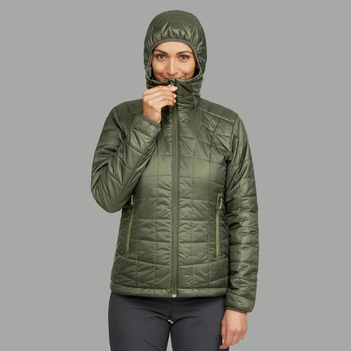 Wattierte Jacke Trek 100 mit Kapuze Damen Forclaz DECATHLON Wattierte Jacke Trek 100 mit Kapuze Damen Forclaz DECATHLON