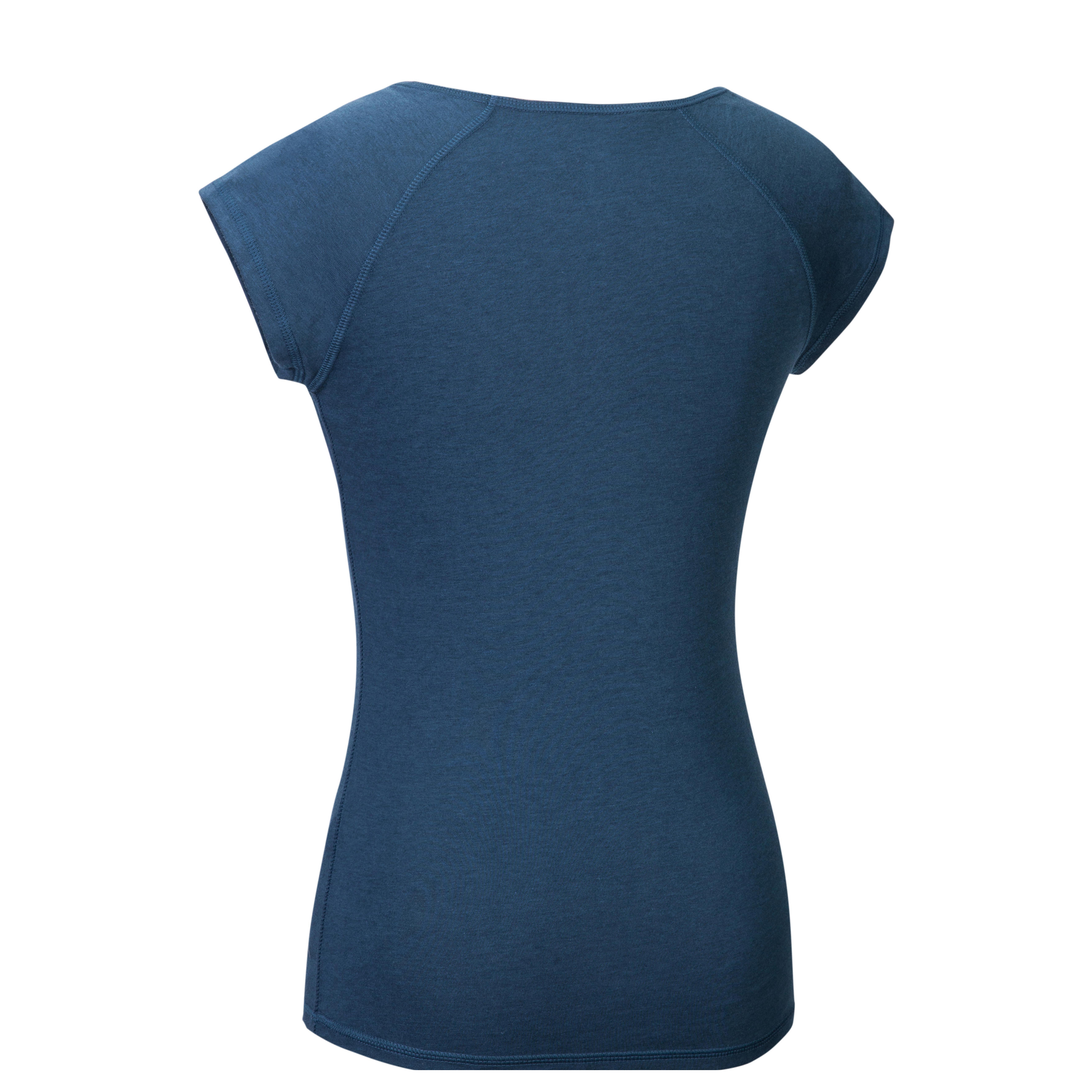 

500 Women' Slim-Fit Gym T-Shirt - Dark Blue -  By NYAMBA | Decathlon