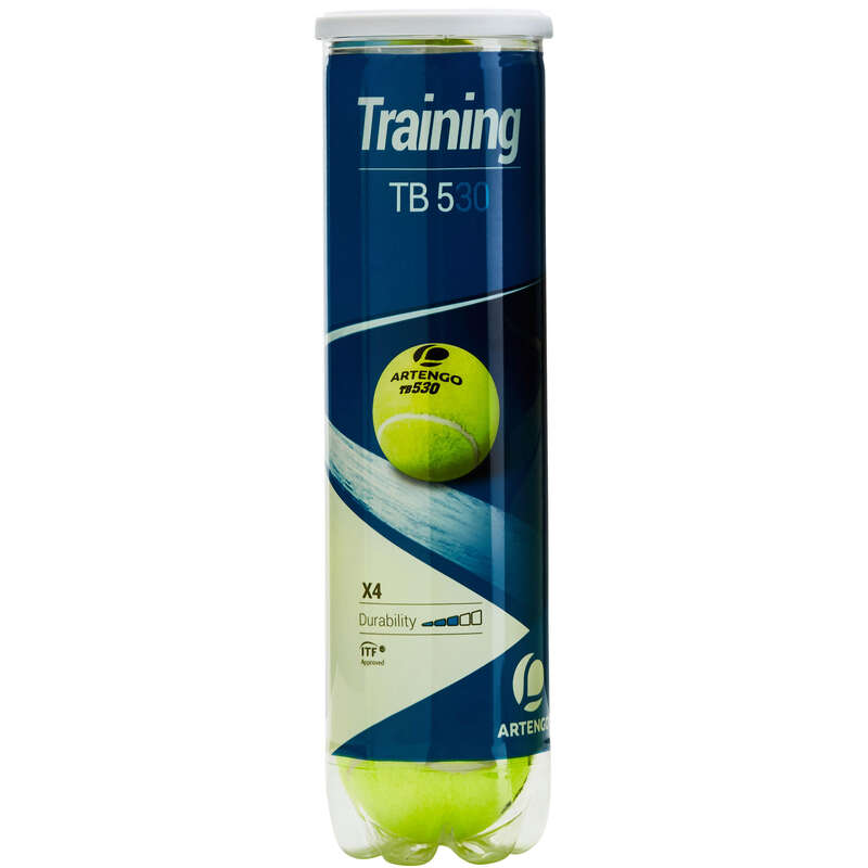 ARTENGO Tennis Balls TB530 4Pack Yellow Decathlon
