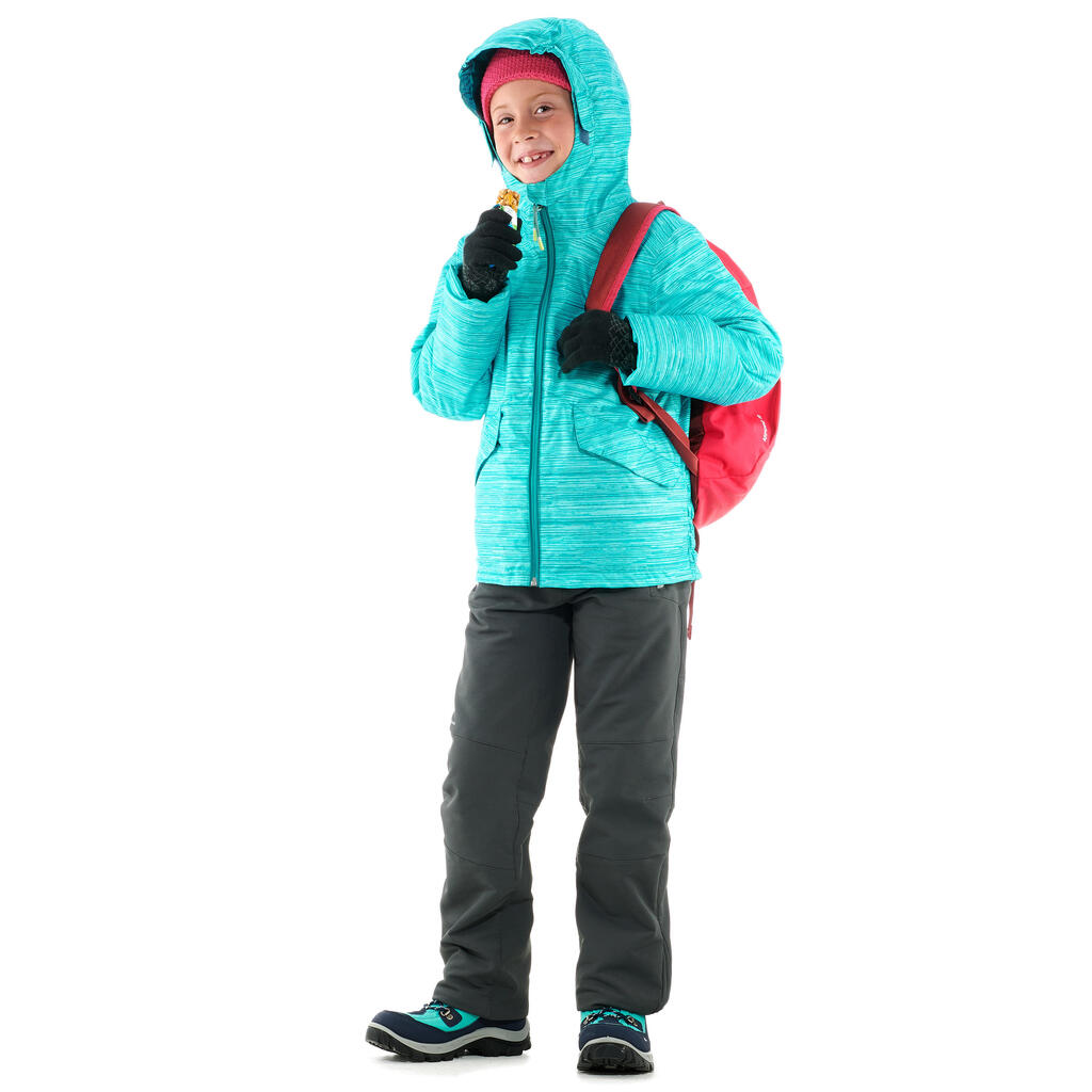 Winterschuhe Winterwandern - SH500 wasserdicht hoch Kinder Gr.30–38 schwarz