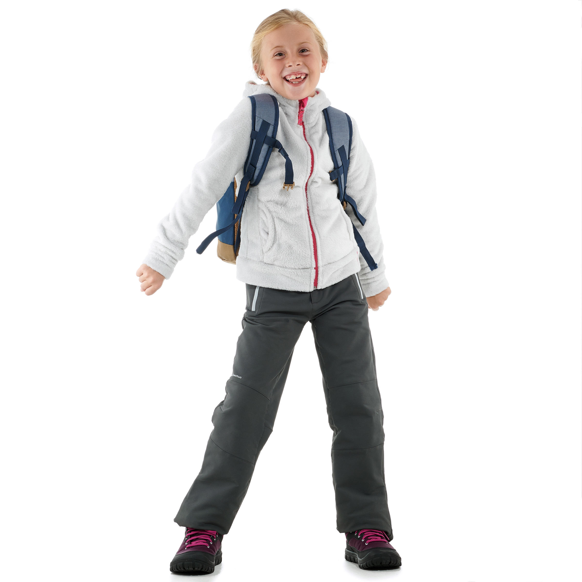

Kid's Snow Hiking Pants SH500 (X-Warm) - Grey