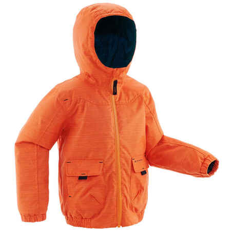 Chaqueta de senderismo nieve niño SH100 warm naranja 