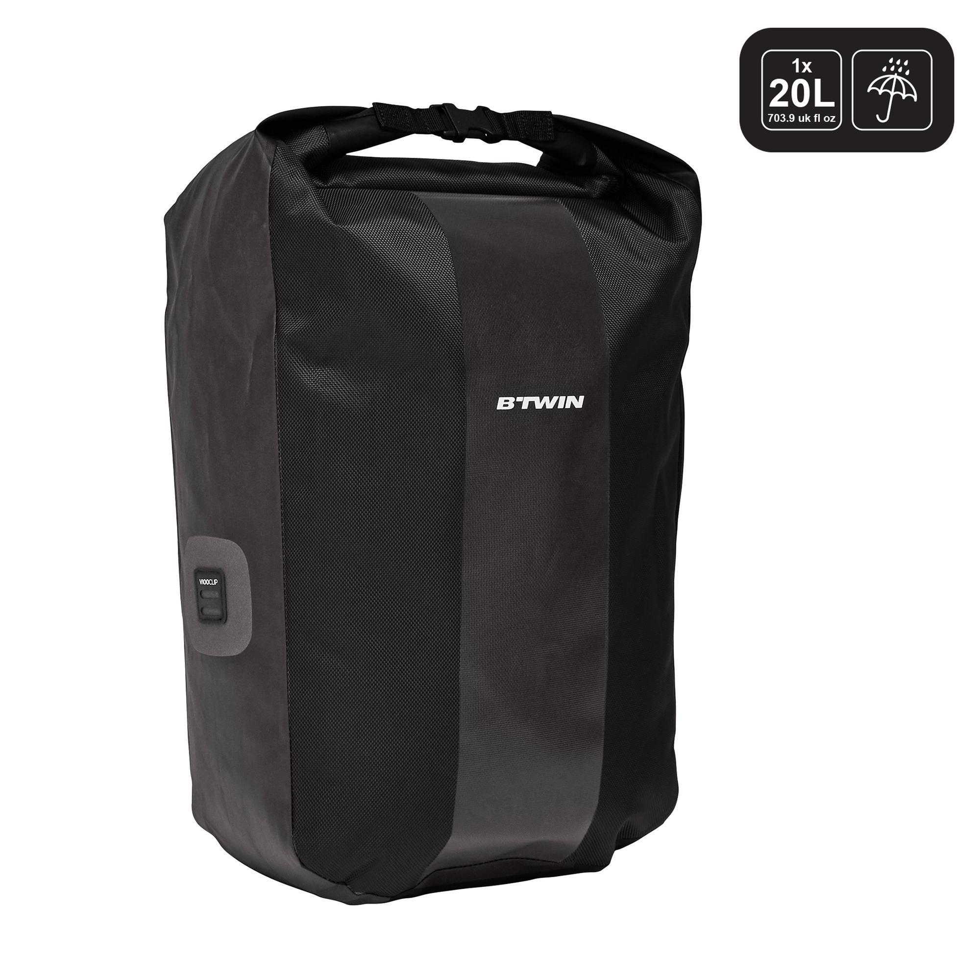 BOLSA BANDOLERA BICI 500 PARA PORTAEQUIPAJES 500 20 L IMPERMEABLE ELOPS |  Decathlon