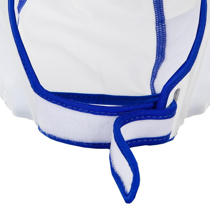 Bonnet water polo junior easyplay à scratch blanc