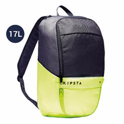 Sac à dos Classic 17 litres gris carbone et jaune fluo