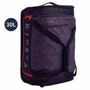 Klasična športna torba s kolesi, 30 litrov – črno-rdeča