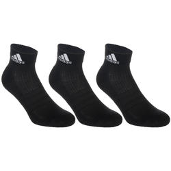 CHAUSSETTES DE TENNIS MI-HAUTES ADIDAS NOIR LOT DE 3