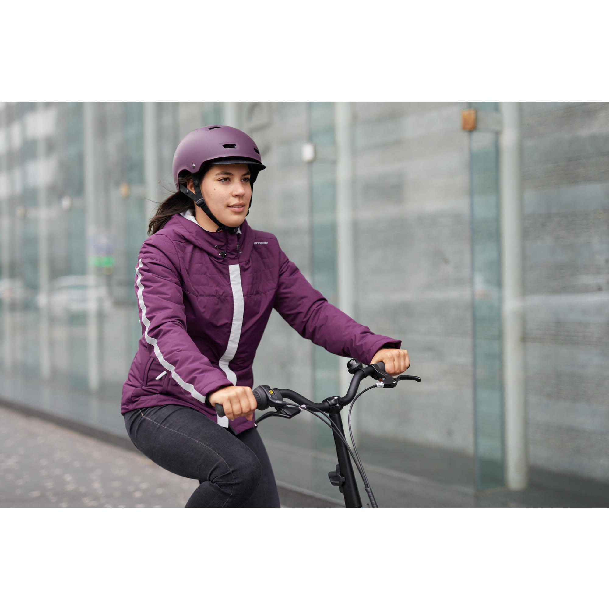 900 Women's Warm Cycling Rain Jacket 