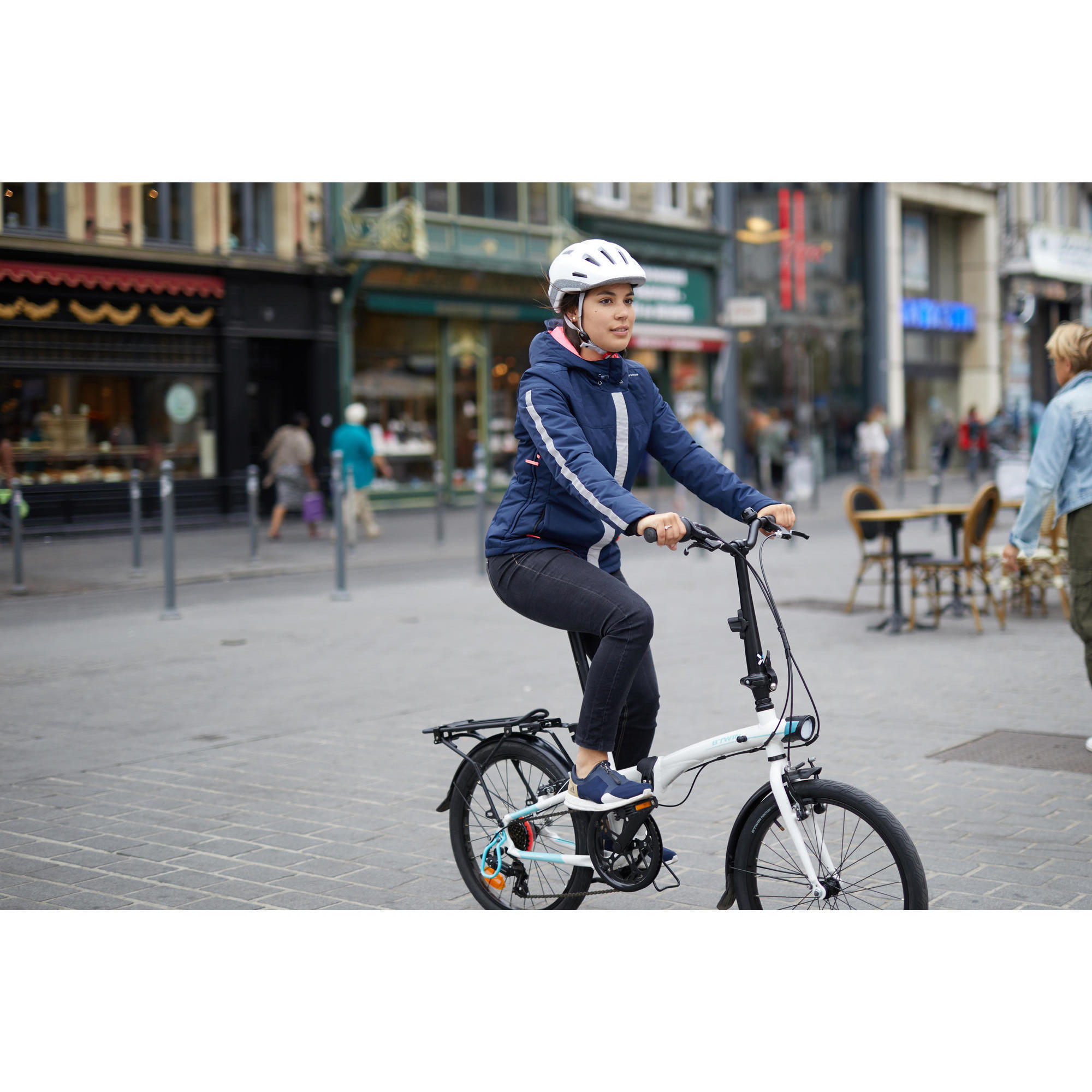 Veste chaude velo femme sale