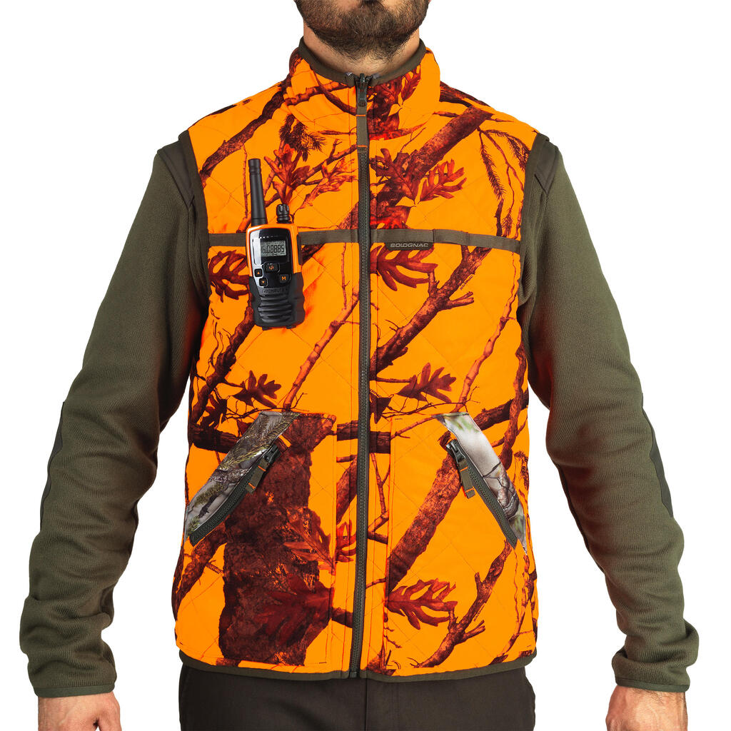 Reversible hunting waistcoat Treemetic/Treemetic 100 - neon