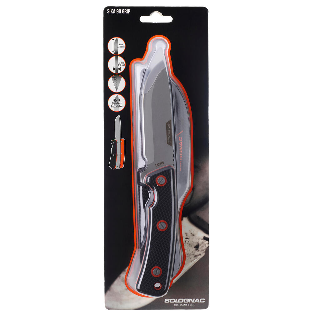 Sika 90 Grip Fixed Knife black