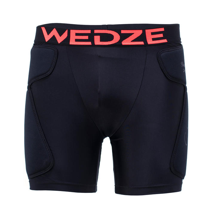 Adult Skiing and Snowboarding Protection Shorts Black DREAMSCAPE