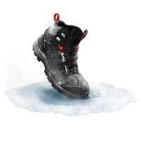 מגפי הליכה חמים במיוחד לגברים לטיולים בתנאי שלג דגם SH520 - צבע שחור.