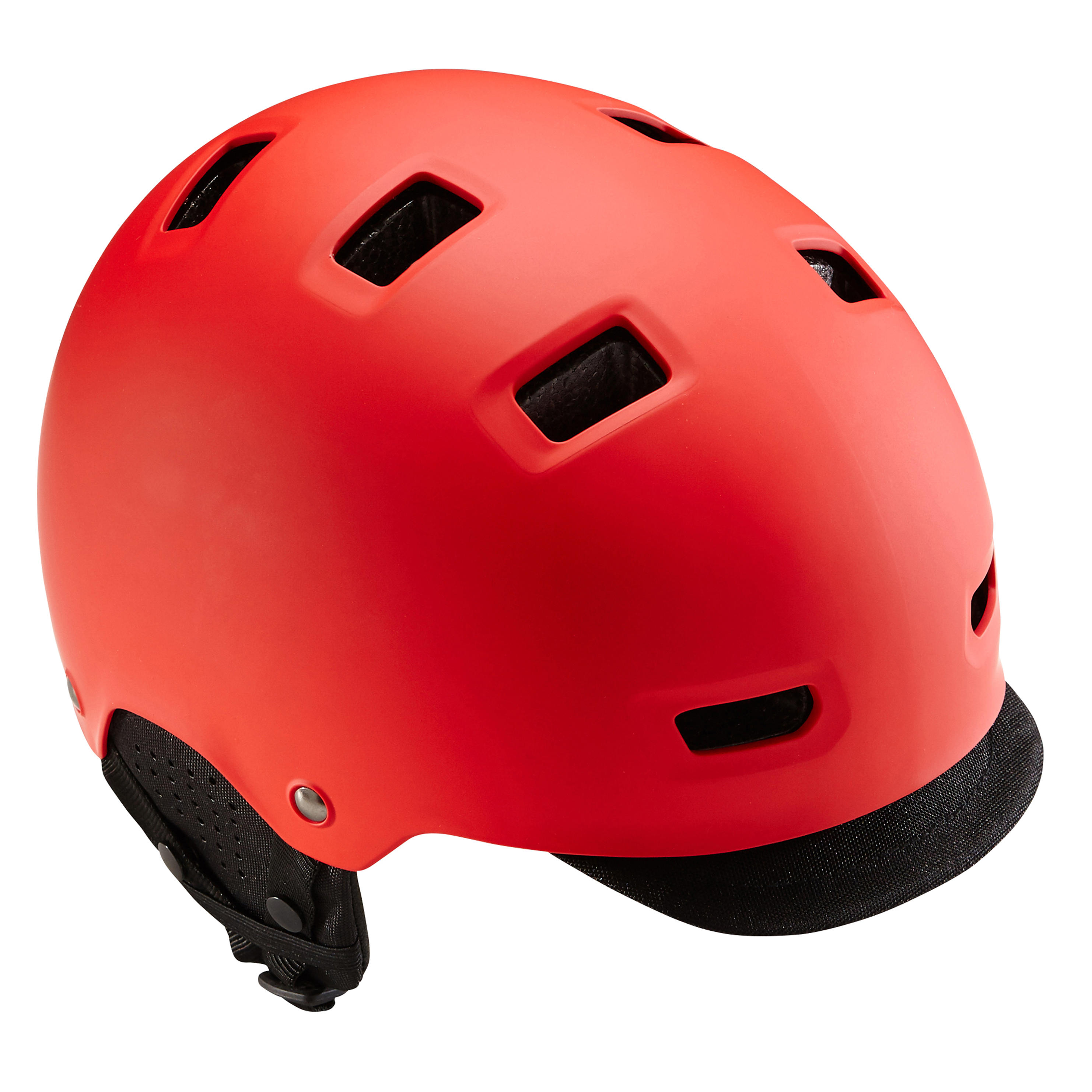 BTWIN 500 City Cycling Bowl Helmet - Red