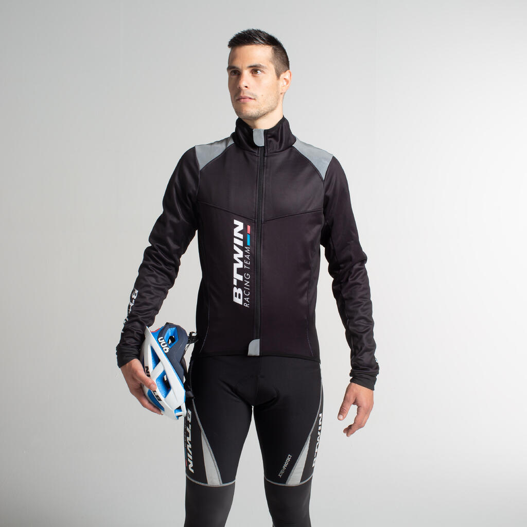 Fahrrad Winterjacke RR 900 für kalte Temperaturen schwarz