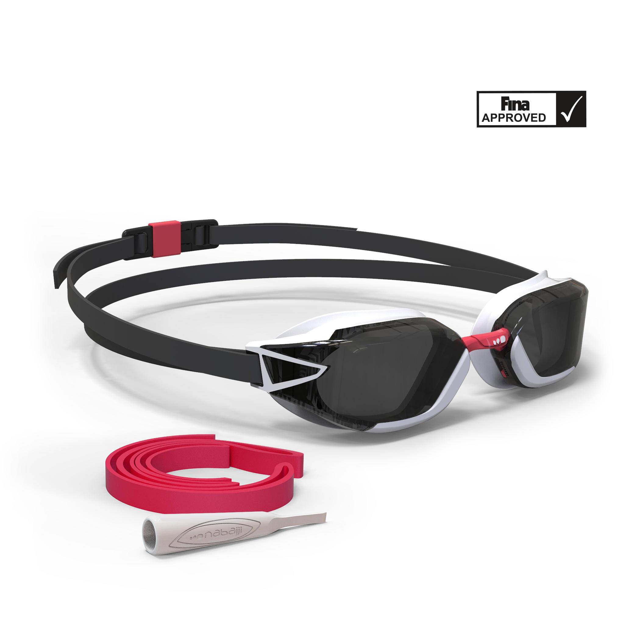 SWIMMING GOGGLES B-FAST 900 - BLACK RED SMOKED LENSES -  3