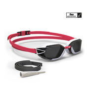 SWIMMING GOGGLES B-FAST 900 - BLACK RED SMOKED LENSES